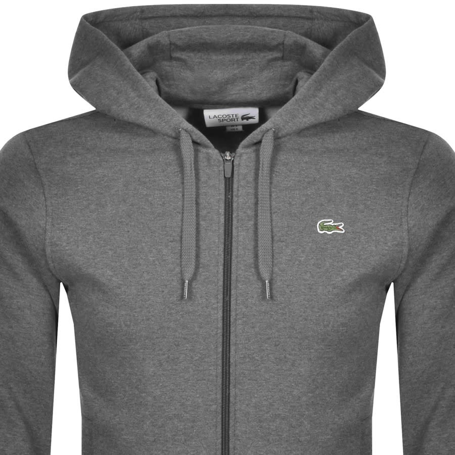 Alternative Image for ProductLacoste Sport Full Zip Hoodie Grey2